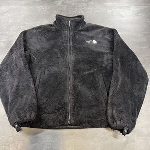 North Face Jacket Womens XS Black Osito Furry Fleece Teddy Coat Full Zip Up Gorp